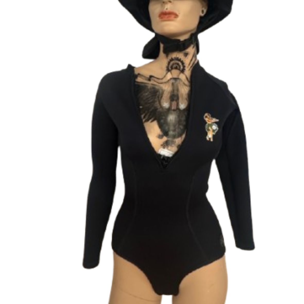 KYMA 2mm Neoprene One-Piece LS Surf Suit // Black - Image 4