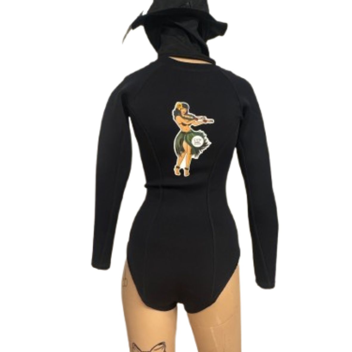 KYMA 2mm Neoprene One-Piece LS Surf Suit // Black - Image 6