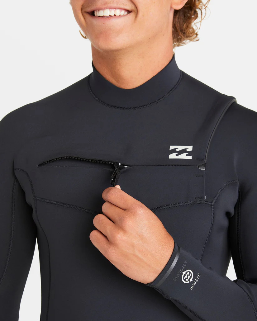 BILLABONG 4/3mm Absolute Natural Upcycler GBS Chest Zip Wetsuit - Image 3