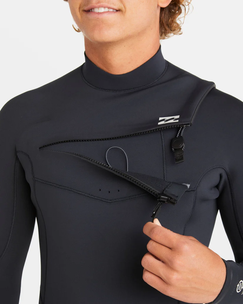 BILLABONG 4/3mm Absolute Natural Upcycler GBS Chest Zip Wetsuit - Image 4