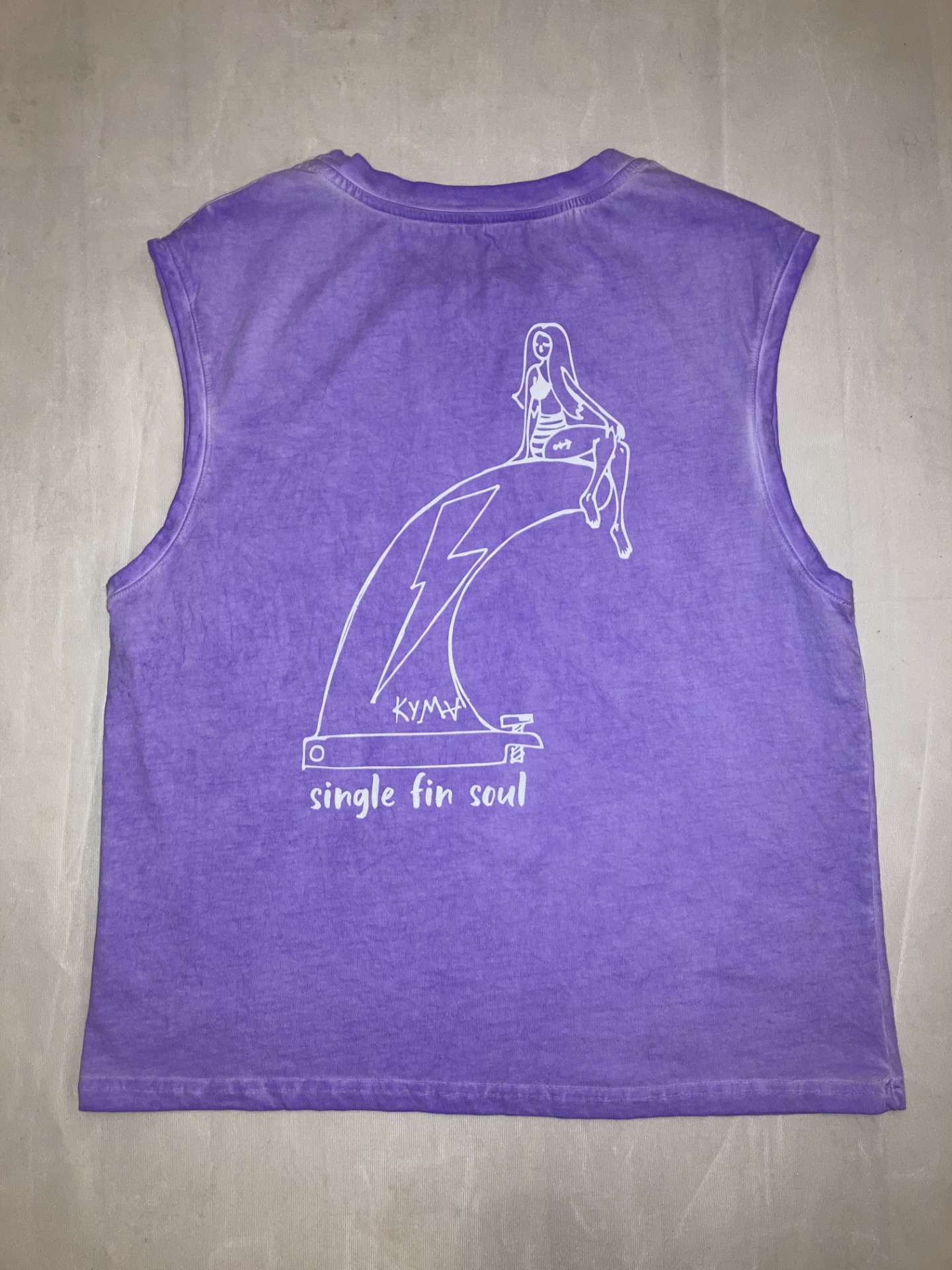Single Fin Soul Bandcut // Washed Purple - Image 3