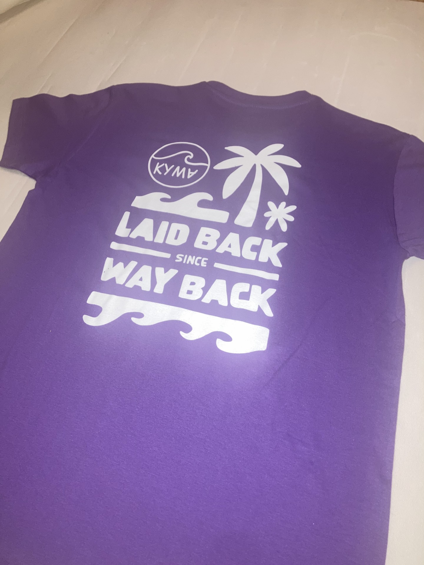 Laid Back Since Way Back T-Shirt // Purple - Image 4