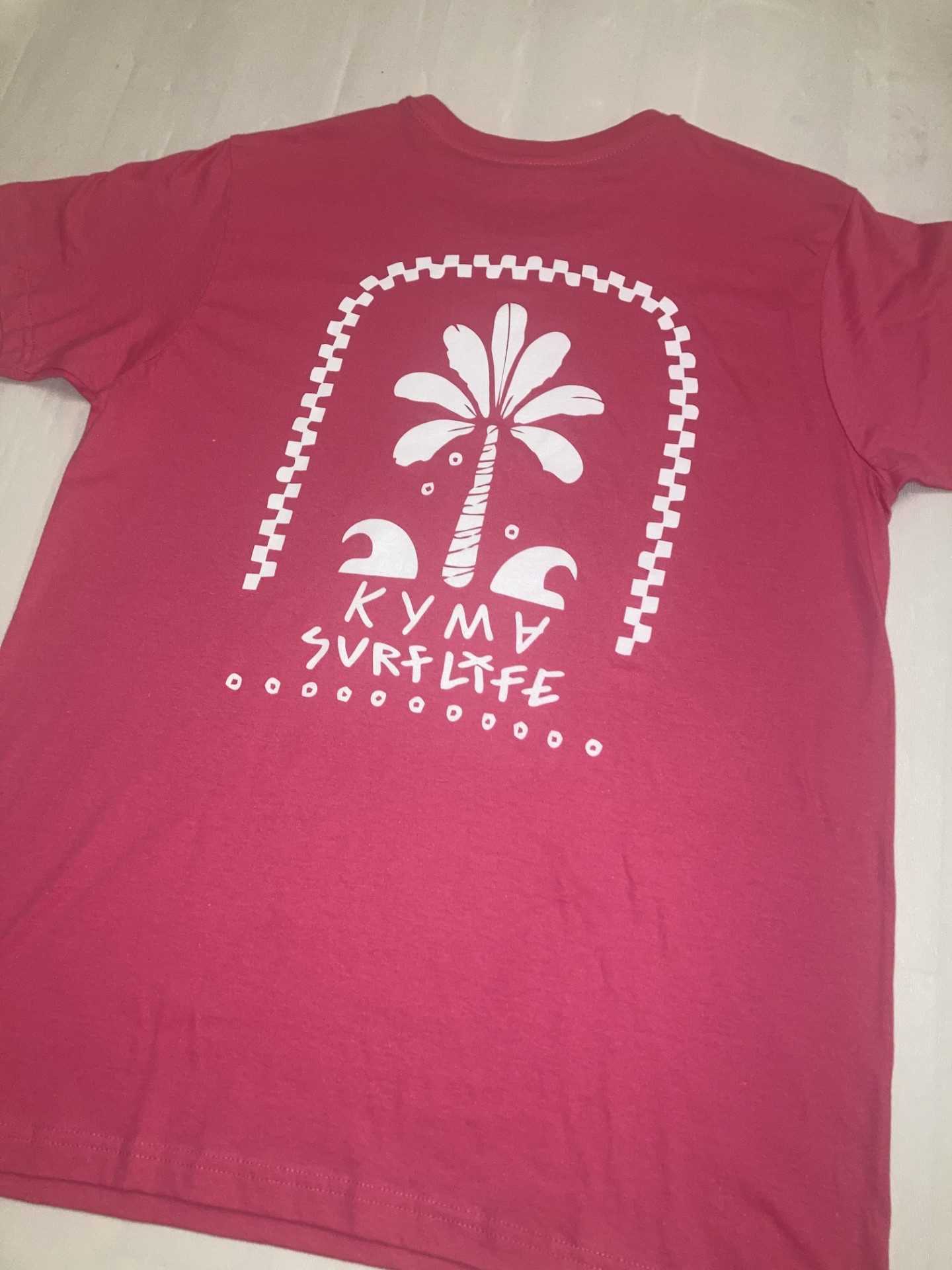 Kyma Surf Life Tshirt // Fuchsia Pink - Image 3