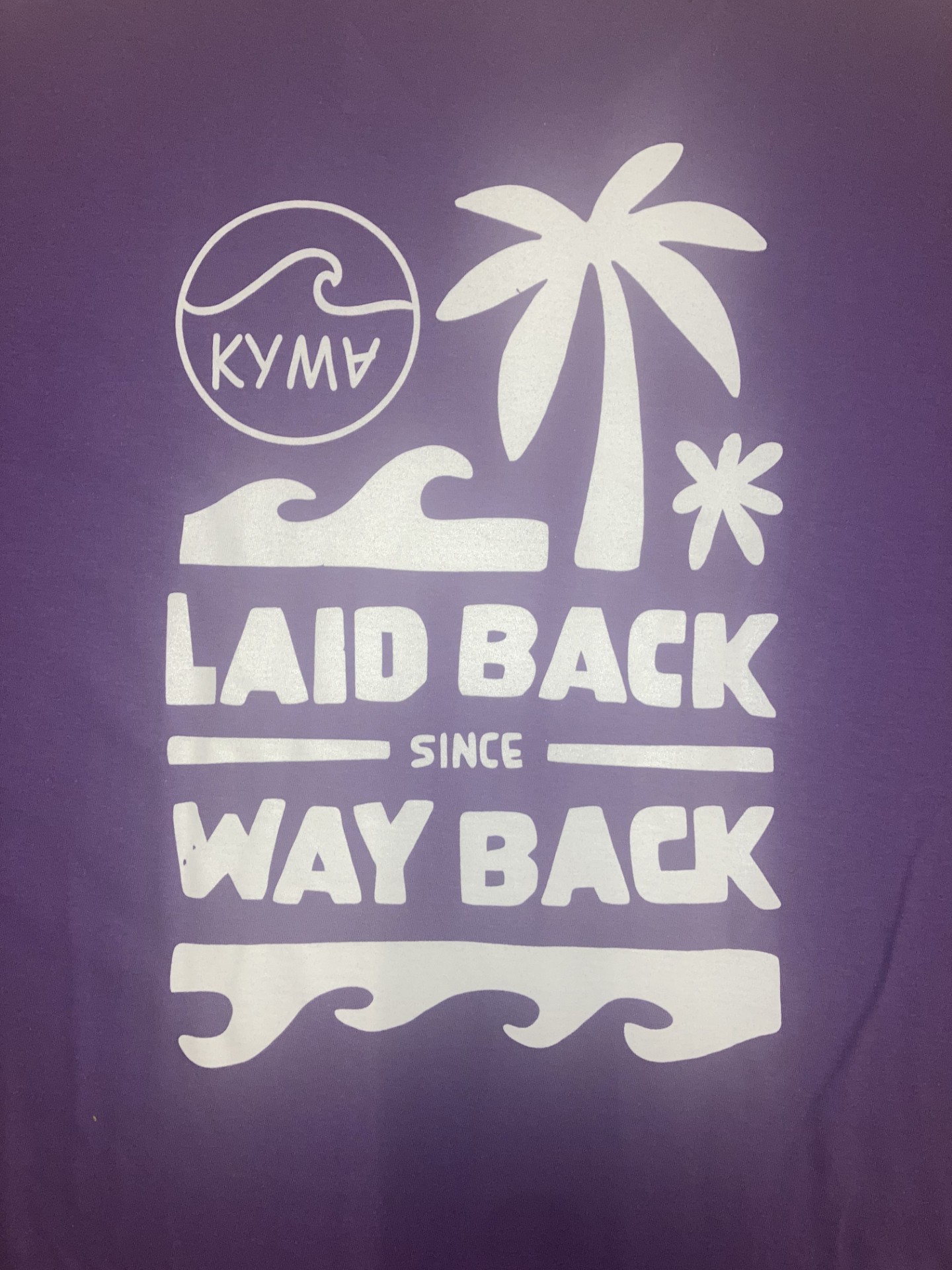 Laid Back Since Way Back T-Shirt // Purple - Image 3