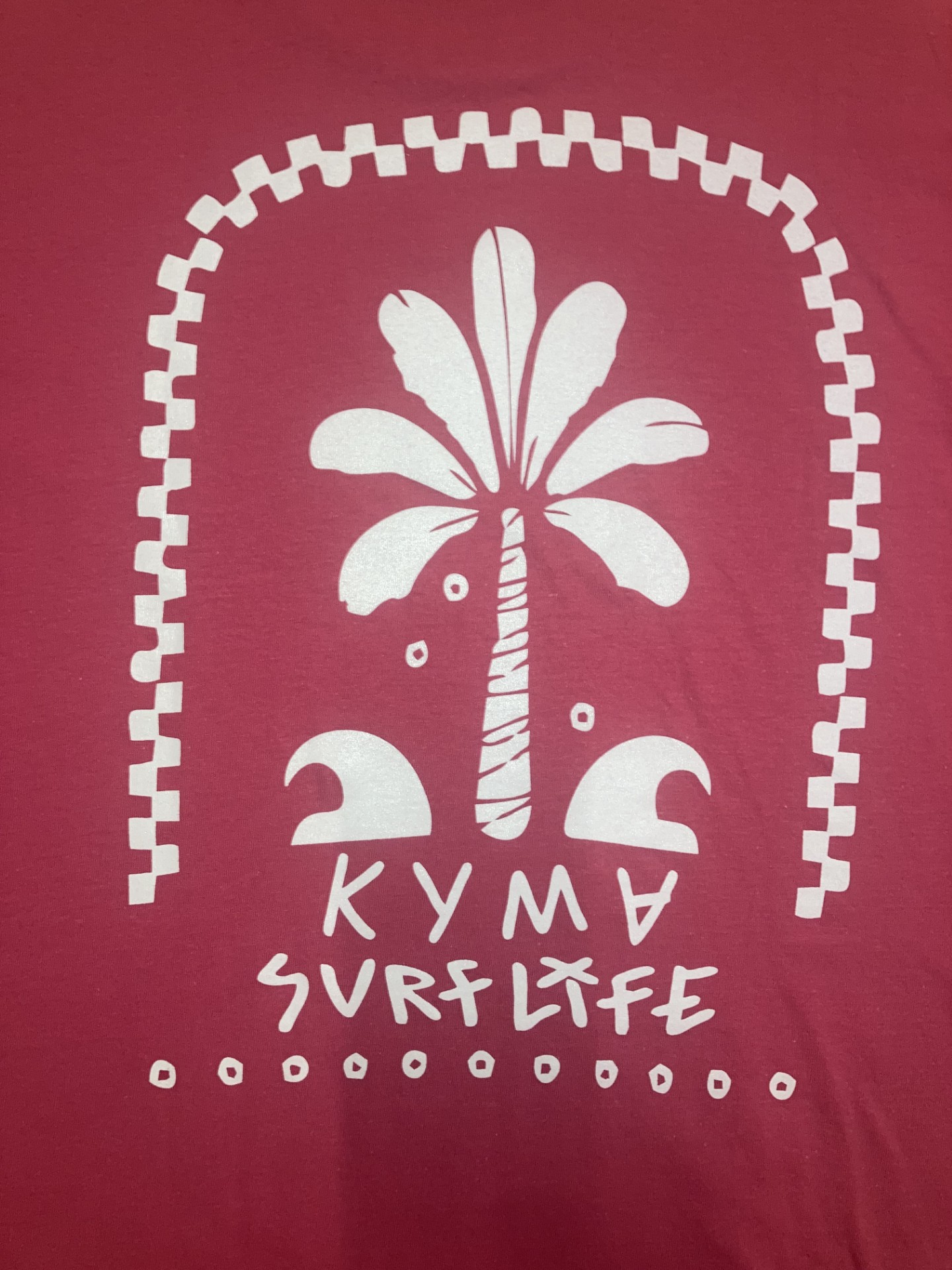 Kyma Surf Life Tshirt // Fuchsia Pink - Image 4
