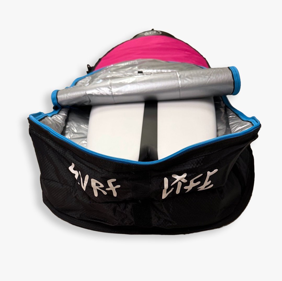 KYMA Boardbag Daily Grinder - Short/Fish/Hybrid // Pink-Lime - Image 4