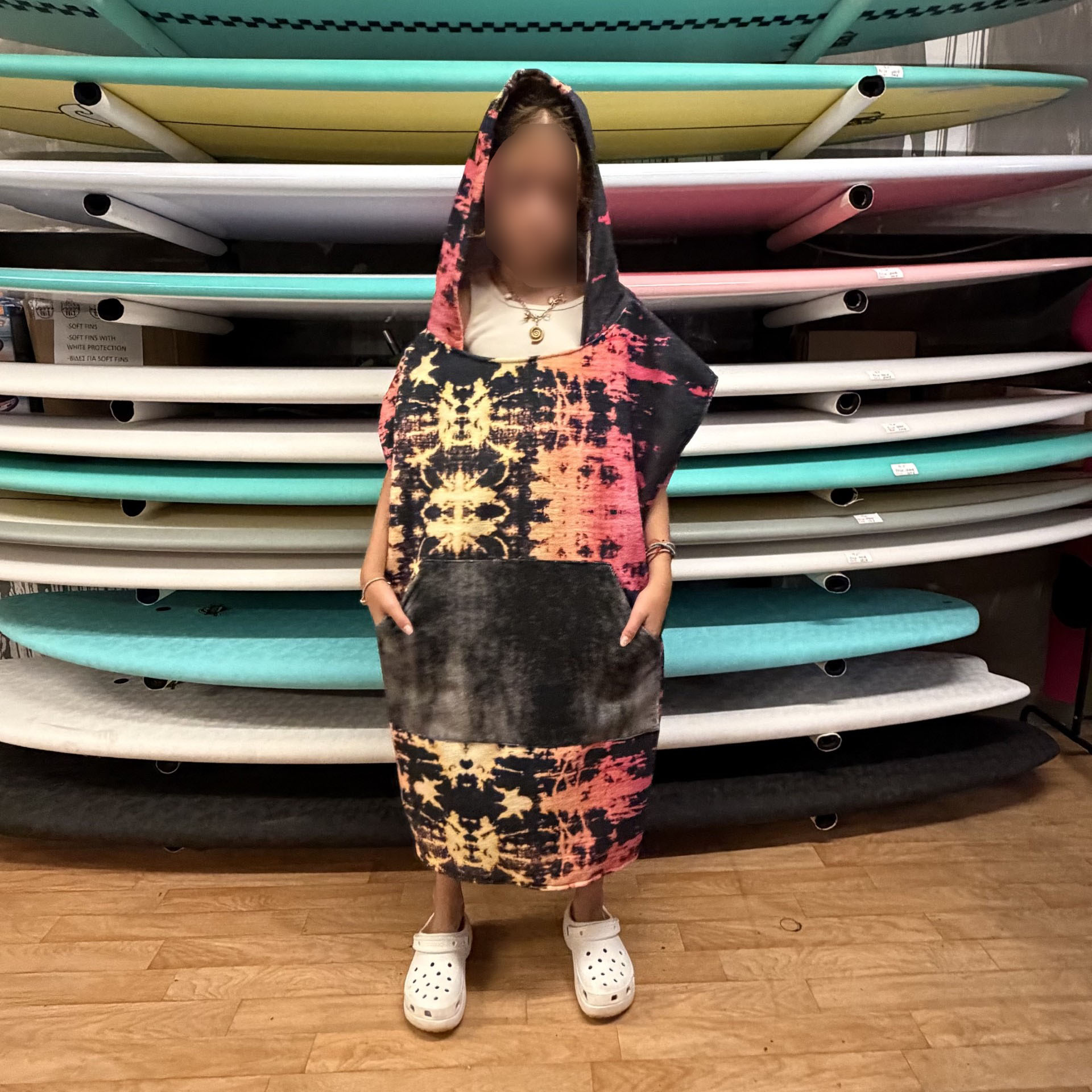KYMA Poncho // TieDye Pink (Junior) - Image 3