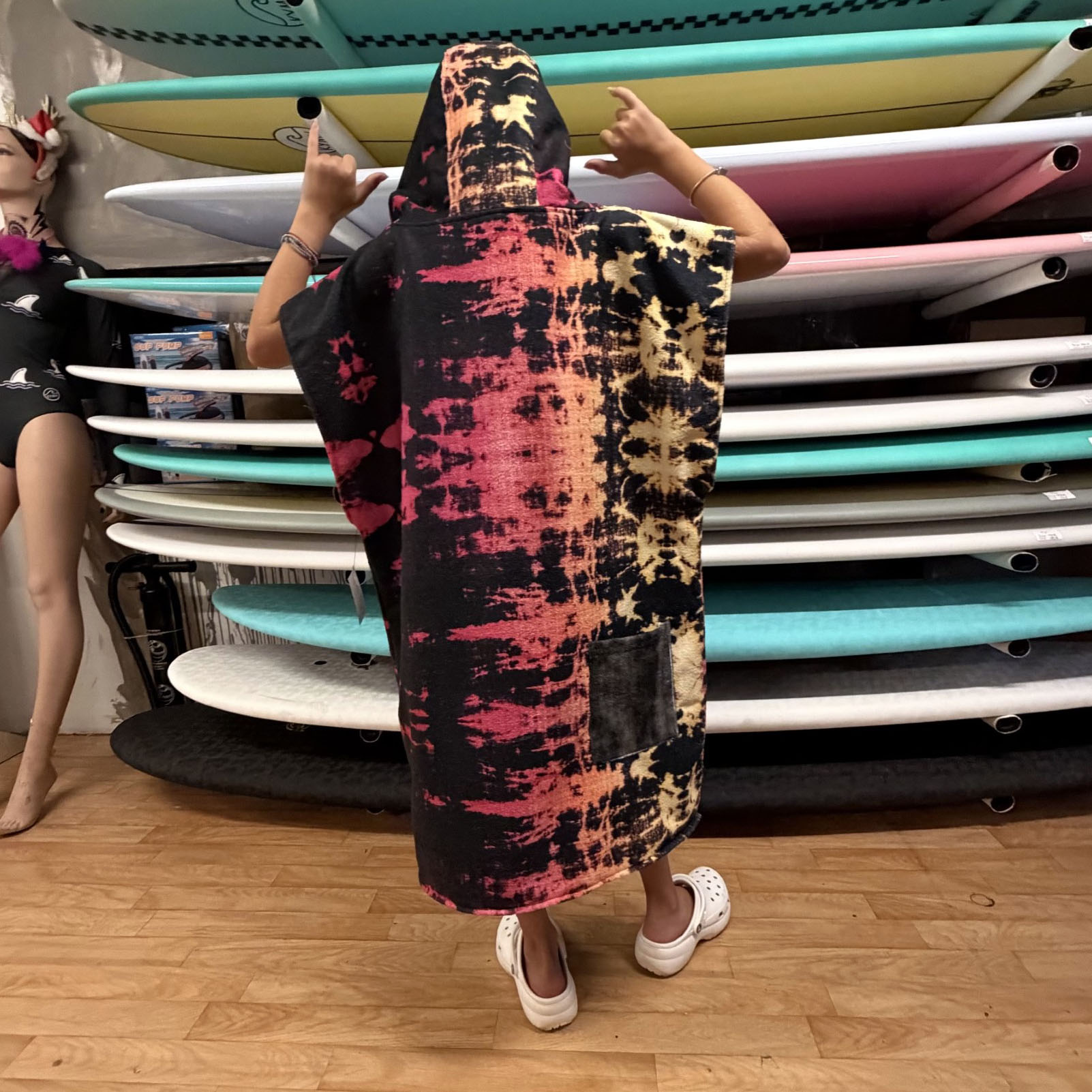 KYMA Poncho // TieDye Pink (Junior) - Image 4