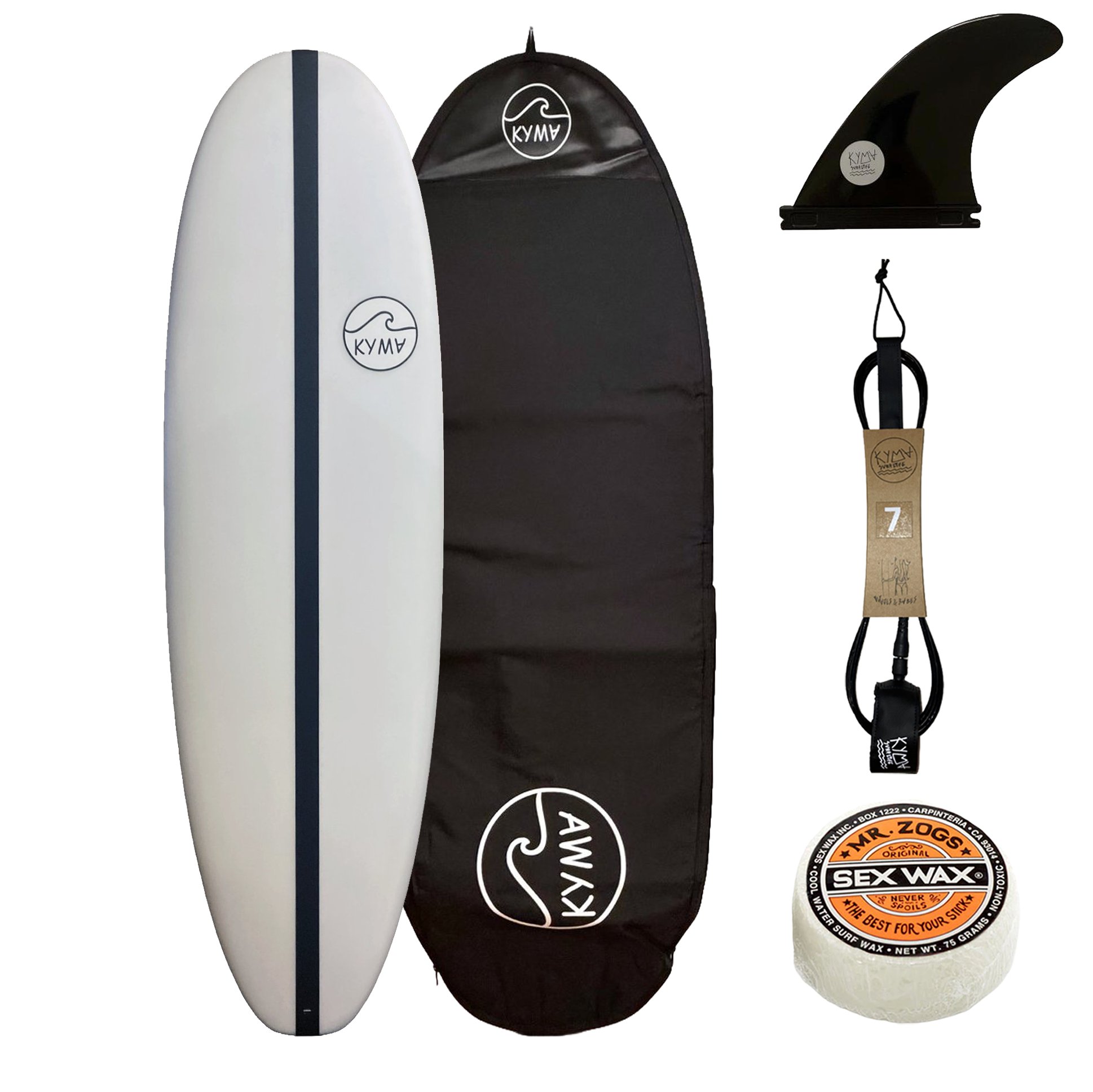 KYMA HERCULES Minimal Surfboard (EXTRA VOLUME) - Surfboard Package