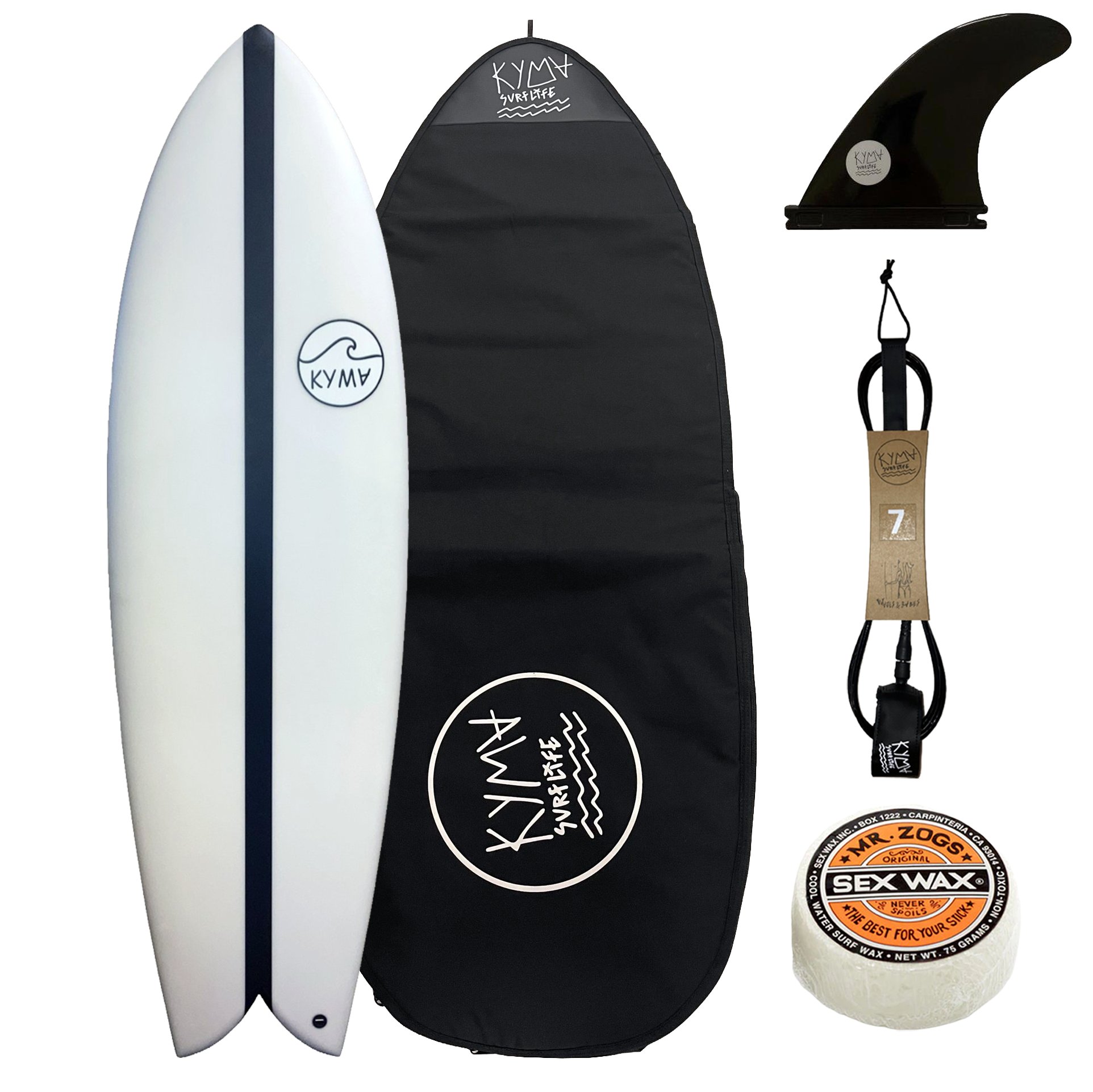 KYMA Fish Cronus // Checkers -Surfboard Package