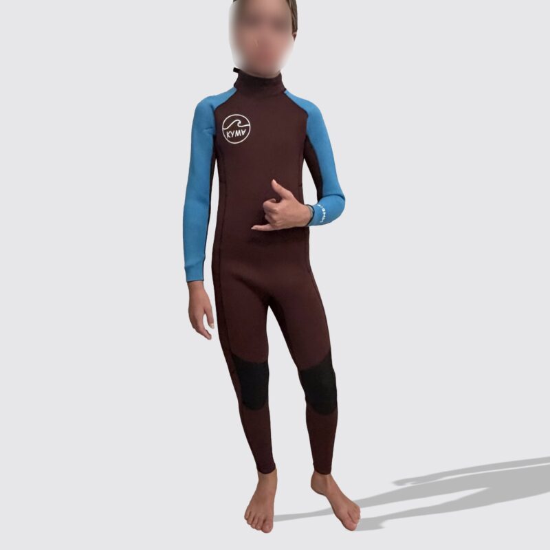 KYMA Kids Fullsuit Jako-Thermo Line 4/3 mm Back Zip (2.0) // Burgundy/Blue